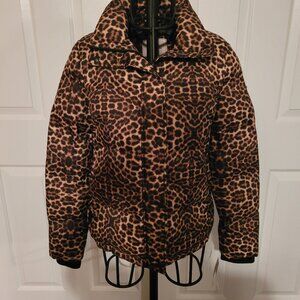 NWT BCBGeneration Animal Print Puffer Jacket. Size Small.